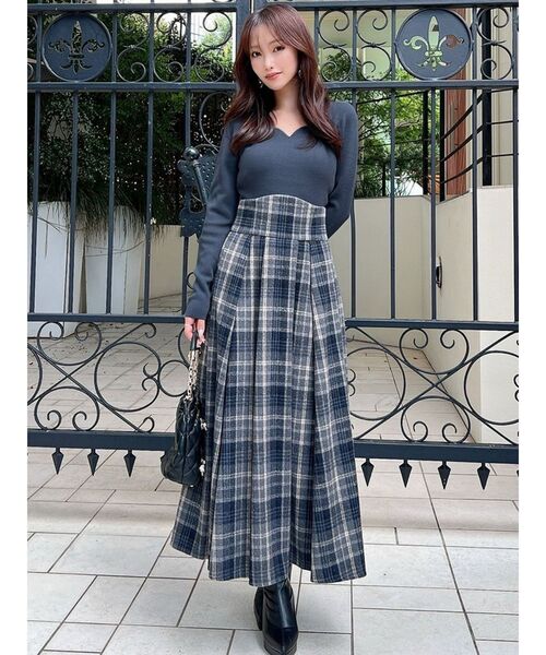 ハートネックラグランニットトップス（ニット/セーター）｜RESEXXY（リゼクシー）