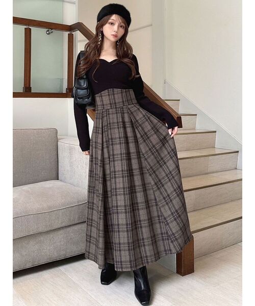 ハートネックラグランニットトップス（ニット/セーター）｜RESEXXY（リゼクシー）