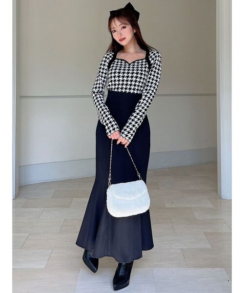 ハートネックラグランニットトップス（ニット/セーター）｜RESEXXY（リゼクシー）