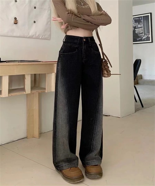 Dream garden（ドリームガーデン）の「ヴィンテージカラーデニムパンツ（デニムパンツ・レディース・ブラック・2XL/XL/XS/S/M/L）」の9枚目の写真