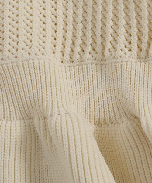 LOWRYS FARM（ローリーズファーム）の「ペプラムニットカーディガンＬＳ 143072（カーディガン/ボレロ・レディース・ブルー/ブラック/アイボリー・FREE）」の12枚目の写真