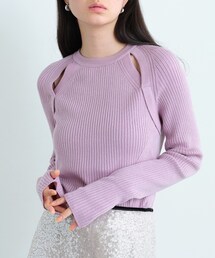 shoulder slit pullover