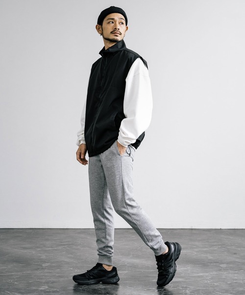 Rocky Monroe(ロッキーモンロー)の「無地&サイドラインポンチスウェットジョガーパンツ / トラックパンツ(スウェットパンツ・メンズ・グレー系1/ブラック系/ブラック系1/チャコール/グレー系3/グレー系2/ブラック/グレー/グレー系・XL/L/M/S)」の22枚目の写真