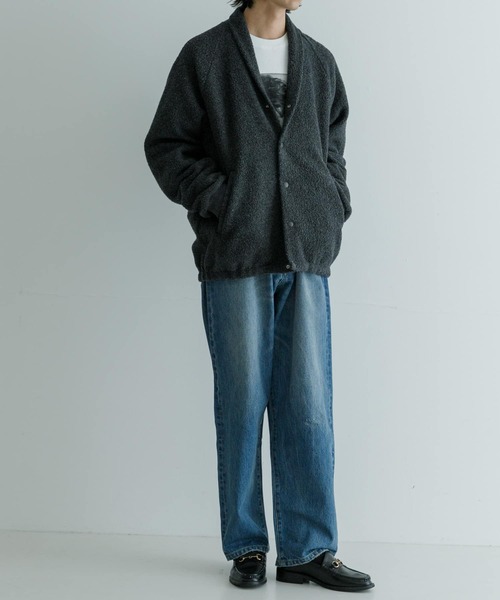 Scye(サイ)の「Scye Boa Fleece Snap Cardigan(カーディガン/ボレロ・メンズ・チャコールグレー/ネイビー・40/38)」の7枚目の写真