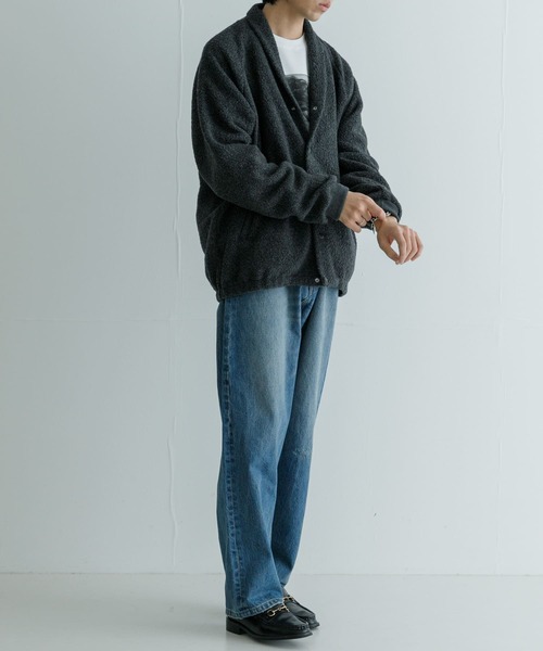 Scye(サイ)の「Scye Boa Fleece Snap Cardigan(カーディガン/ボレロ・メンズ・チャコールグレー/ネイビー・40/38)」の8枚目の写真