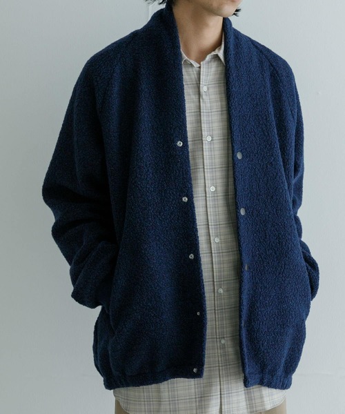 Scye(サイ)の「Scye Boa Fleece Snap Cardigan(カーディガン/ボレロ・メンズ・チャコールグレー/ネイビー・40/38)」の10枚目の写真