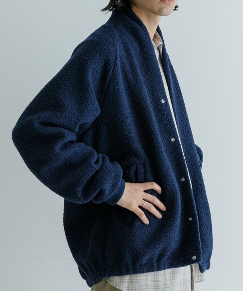 Scye(サイ)の「Scye Boa Fleece Snap Cardigan(カーディガン/ボレロ・メンズ・チャコールグレー/ネイビー・40/38)」の11枚目の写真