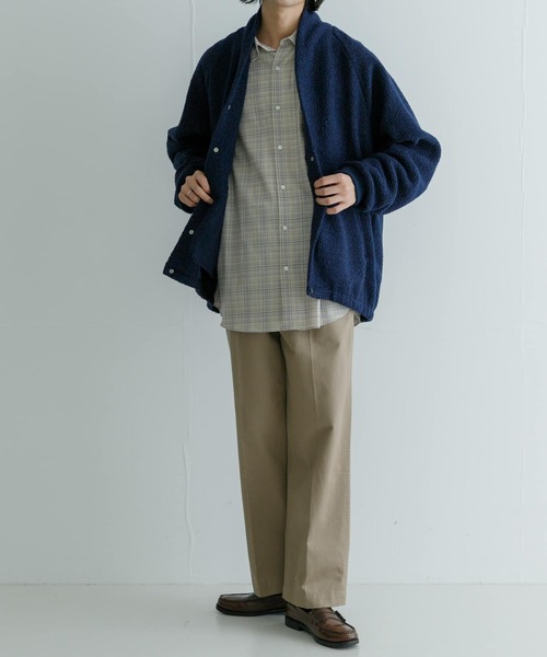Scye(サイ)の「Scye Boa Fleece Snap Cardigan(カーディガン/ボレロ・メンズ・チャコールグレー/ネイビー・40/38)」の13枚目の写真