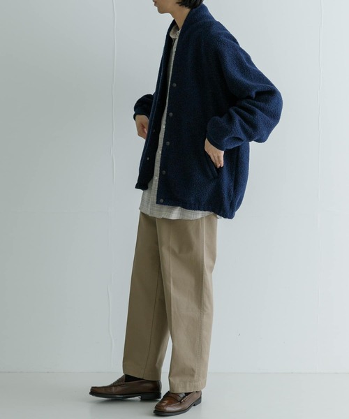 Scye(サイ)の「Scye Boa Fleece Snap Cardigan(カーディガン/ボレロ・メンズ・チャコールグレー/ネイビー・40/38)」の15枚目の写真