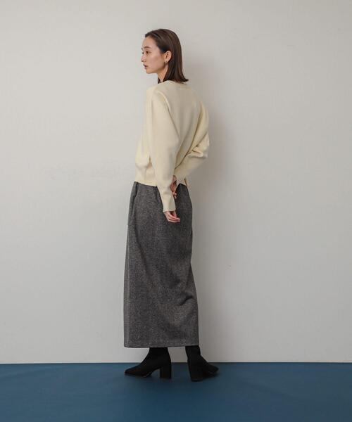SENSE OF PLACE by URBAN RESEARCH（センスオブプレイスバイアーバンリサーチ）の「ロゴシシュウセーター（ニット/セーター・レディース・チャコールグレー/ライトブルー/アイボリー・ONE）」の22枚目の写真