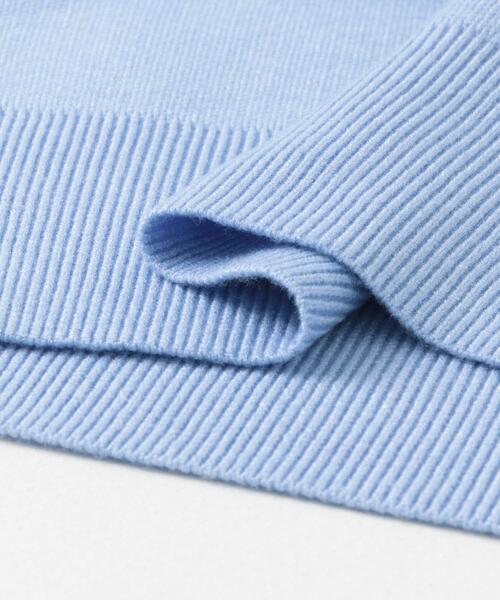 SENSE OF PLACE by URBAN RESEARCH（センスオブプレイスバイアーバンリサーチ）の「ロゴシシュウセーター（ニット/セーター・レディース・チャコールグレー/ライトブルー/アイボリー・ONE）」の5枚目の写真