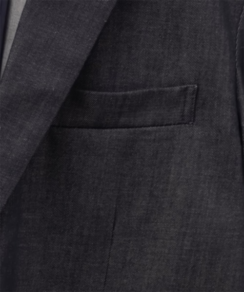 NAVY(ネイビー)の「NAVY FIT 布帛デニムライクジャケット(テーラードジャケット・メンズ・ダークインディゴブルー・XL/L/M/S)」の3枚目の写真