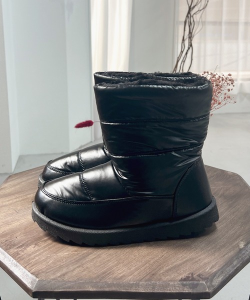 LUGG NAGG(ラグナグ)の「【BeF】【防寒・内ボア】キルティングブーツ(ブーツ・レディース・ブラック・LL/M/L)」の4枚目の写真