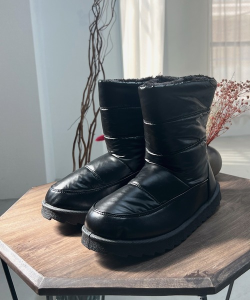 LUGG NAGG(ラグナグ)の「【BeF】【防寒・内ボア】キルティングブーツ(ブーツ・レディース・ブラック・LL/M/L)」の5枚目の写真