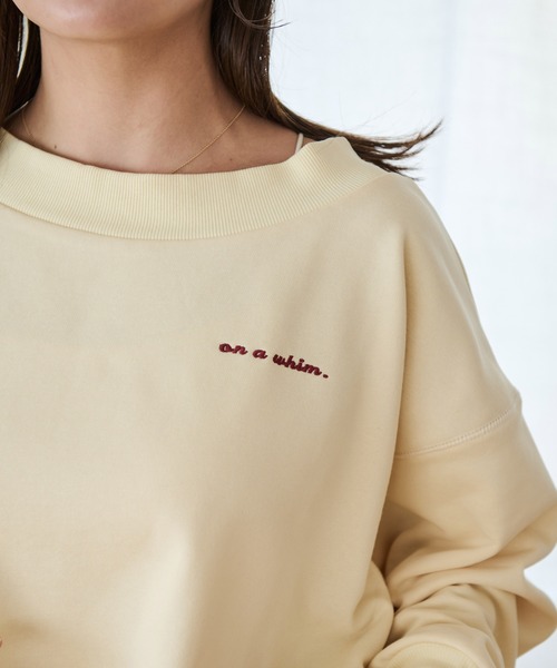 Crisp（クリスプ）の「コンセプトロゴスウェットS（スウェット・レディース・ネイビー/ブラウン/アイボリー・FREE）」の17枚目の写真