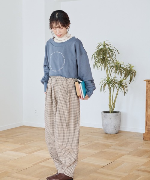 Crisp（クリスプ）の「コンセプトロゴスウェットS（スウェット・レディース・ネイビー/ブラウン/アイボリー・FREE）」の20枚目の写真