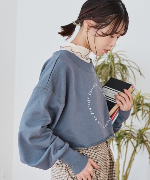 Crisp（クリスプ）の「コンセプトロゴスウェットS（スウェット・レディース・ネイビー/ブラウン/アイボリー・FREE）」の22枚目の写真