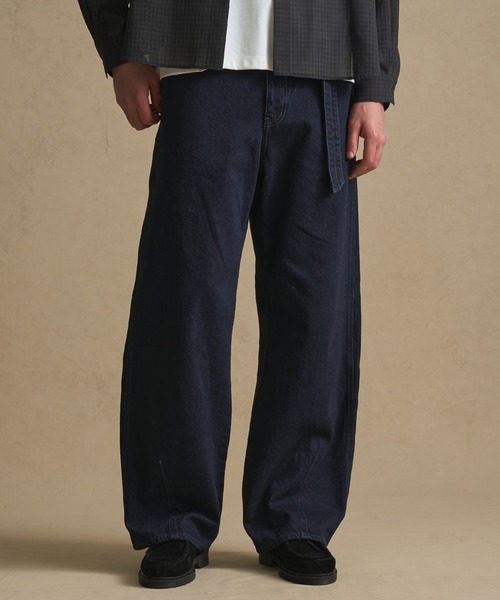 SHIOTA BASIC ベルテッドデニムパンツ（デニムパンツ）｜PUBLIC TOKYO