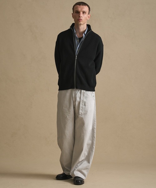 PUBLIC TOKYO(パブリックトウキョウ)の「SHIOTA BASIC ベルテッドデニムパンツ(デニムパンツ・メンズ・ダークインディゴブルー/ブラック/アイボリー/ライトグレー・1/3/2)」の21枚目の写真