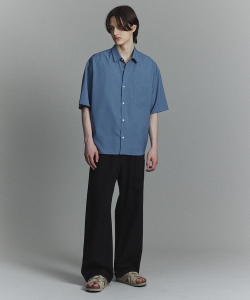 PUBLIC TOKYO(パブリックトウキョウ)の「SHIOTA BASIC ベルテッドデニムパンツ(デニムパンツ・メンズ・ダークインディゴブルー/ブラック/アイボリー/ライトグレー・1/3/2)」の17枚目の写真