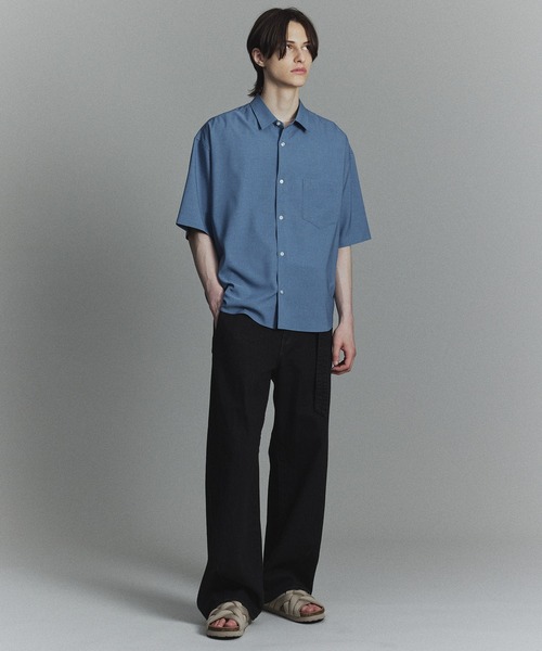 PUBLIC TOKYO(パブリックトウキョウ)の「SHIOTA BASIC ベルテッドデニムパンツ(デニムパンツ・メンズ・ダークインディゴブルー/ブラック/アイボリー/ライトグレー・1/3/2)」の18枚目の写真