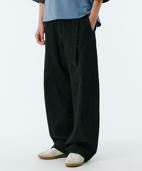 SHIOTA BASIC ベルテッドデニムパンツ（デニムパンツ）｜PUBLIC TOKYO