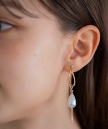 Noela（ノエラ）の「ニュアンスパールモチーフピアス（ピアス（両耳用））」