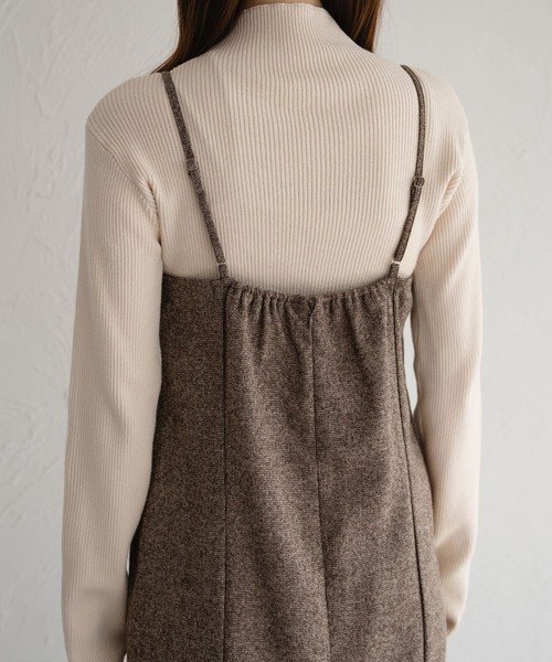 raffime（ラフィミー）の「【セットアップ可】ツイードロングキャミワンピース（ワンピース・レディース・ブラウン系その他/ブラック系その他・MEDIUM/SMALL）」の20枚目の写真