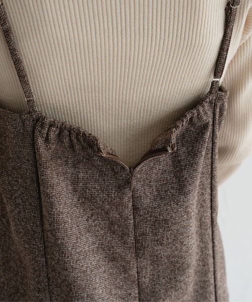 raffime（ラフィミー）の「【セットアップ可】ツイードロングキャミワンピース（ワンピース・レディース・ブラウン系その他/ブラック系その他・MEDIUM/SMALL）」の22枚目の写真