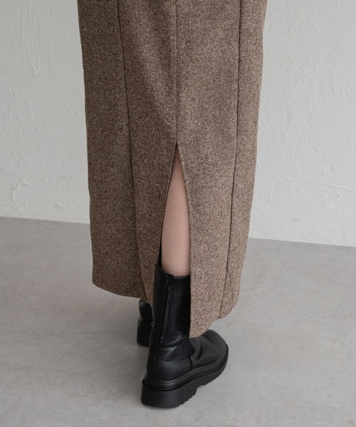 raffime（ラフィミー）の「【セットアップ可】ツイードロングキャミワンピース（ワンピース・レディース・ブラウン系その他/ブラック系その他・MEDIUM/SMALL）」の18枚目の写真