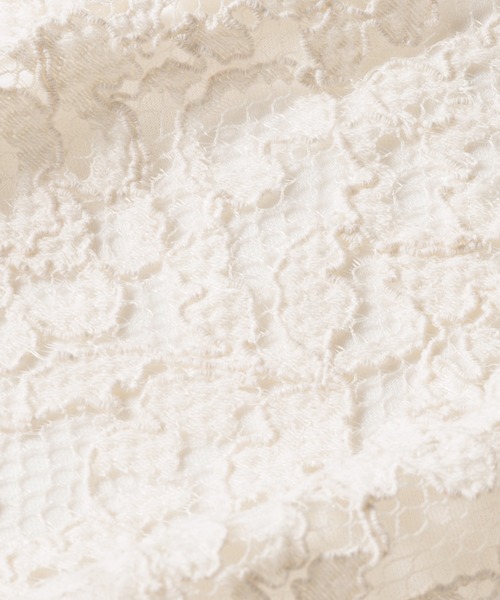 RANAN（ラナン）の「チュールドッキングフラワーレースブラウス（シャツ/ブラウス・レディース・アイボリー/ブラック/ブルー・M/L/LL）」の7枚目の写真