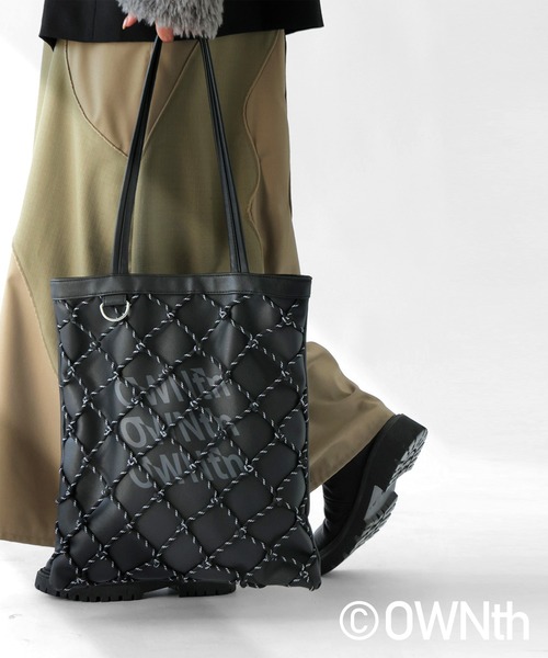 OWNthロゴコードメッシュトートバッグ（トートバッグ）｜antiqua（アンティカ）