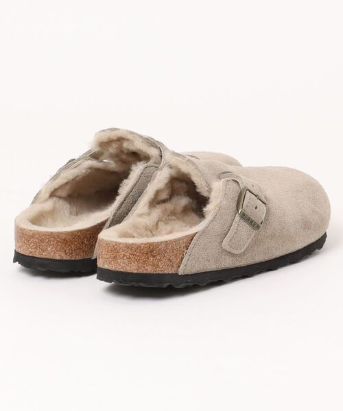 ビルケンシュトック BIRKENSTOCK サンダル ボストン ベロア シアリング [1028299 FW24] BOSTON VL/SHEARLING レディース ドイツ製 コンフォートサンダル 健康サンダル TAUPE | SUEDE-LEATHER/FUR 正規取扱店 BIRKENSTOCK/ビルケンシュトック レディース サンダル ボア モコモコ