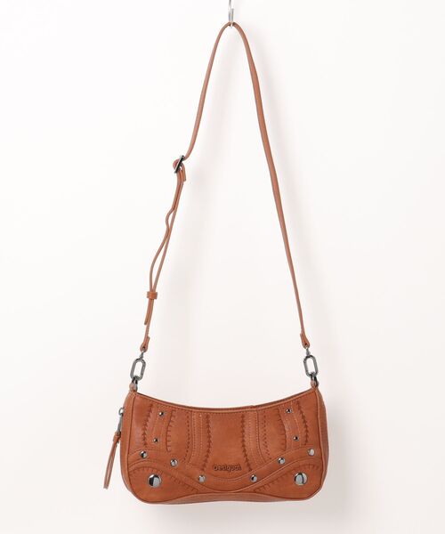 Desigual（デシグアル）の「ウエスタンレザー ショルダーバッグ（ボディバッグ/ウエストポーチ・レディース・ブラウン・FREE）」の4枚目の写真