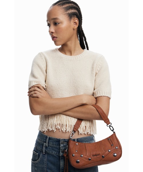 Desigual（デシグアル）の「ウエスタンレザー ショルダーバッグ（ボディバッグ/ウエストポーチ・レディース・ブラウン・FREE）」の5枚目の写真