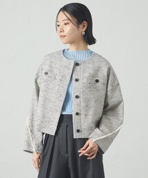 CAST:｜キャスト コロンのノーカラージャケット通販 - ZOZOTOWN