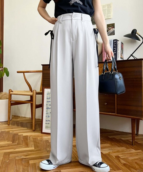 セール】【SETUP7】Two Tuck Wide Pant ツータックワイドパンツ