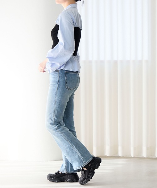 HIMIKO（ヒミコ）の「【HIMIKO】厚底ダブルベルトスニーカーサンダル/657104（サンダル・レディース・ベージュ/ブラック・25.5cm/24.0cm/23.0cm/25.0cm/24.5cm/23.5cm/22.5cm）」の15枚目の写真