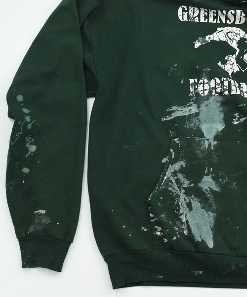 HANES(ヘインズ)の「【ヴィンテージ古着】 Y2K Hanes GREENS BORO FOOT BALL カレッジロゴ プルオーバーパーカー(パーカー・メンズ・グリーン・LARGE)」の5枚目の写真