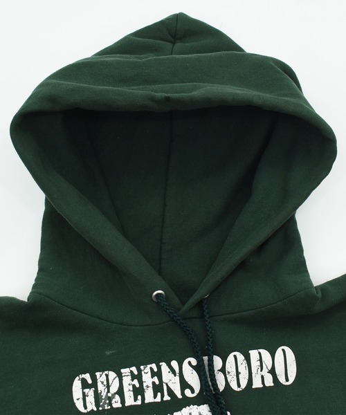 HANES(ヘインズ)の「【ヴィンテージ古着】 Y2K Hanes GREENS BORO FOOT BALL カレッジロゴ プルオーバーパーカー(パーカー・メンズ・グリーン・LARGE)」の12枚目の写真