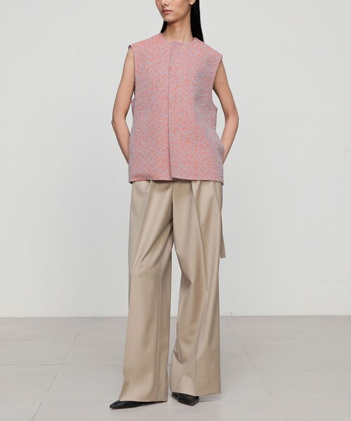 TOMORROWLAND .B ネップツイード ショートジレ（その他アウター）｜TOMORROWLAND .B（トゥモローランドビー）