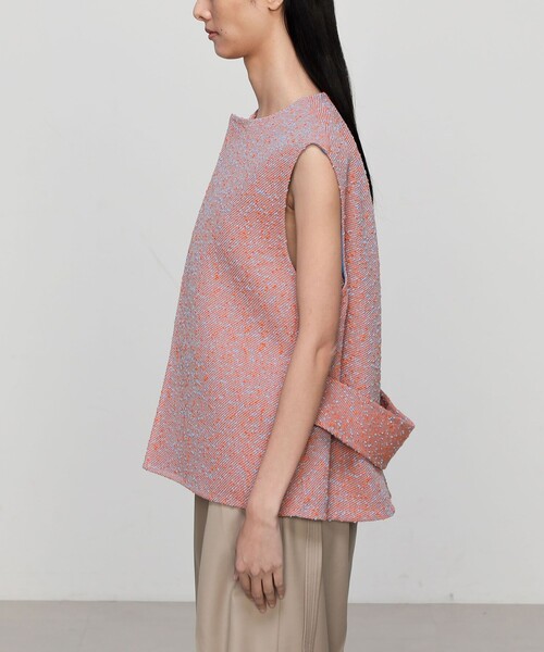 TOMORROWLAND .B ネップツイード ショートジレ（その他アウター）｜TOMORROWLAND .B（トゥモローランドビー）