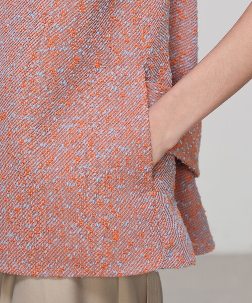 TOMORROWLAND .B ネップツイード ショートジレ（その他アウター）｜TOMORROWLAND .B（トゥモローランドビー）