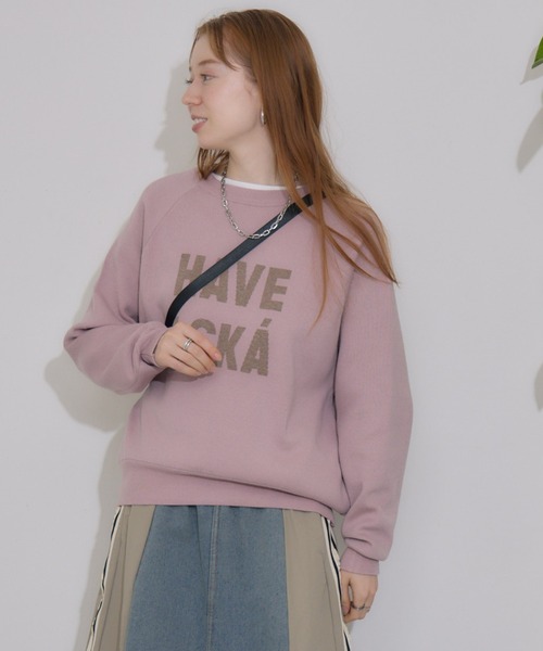 【セール】cloche ジャガードロゴニット（ニット/セーター）｜Paradise Picnic（パラダイスピクニック）