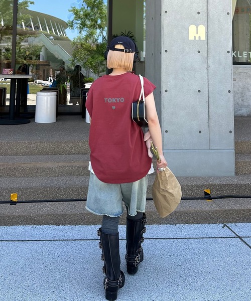 Alley Tokyo（アリートーキョー）の「ゆるめハーパン（その他パンツ・レディース・ブラック/オフホワイト/サックスブルー・FREE）」の9枚目の写真