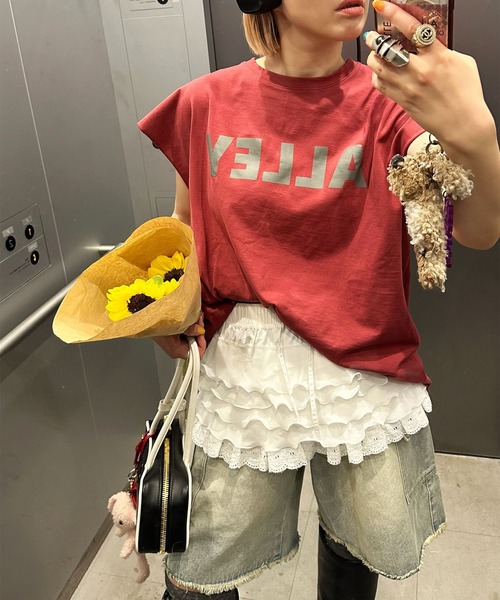 Alley Tokyo（アリートーキョー）の「ゆるめハーパン（その他パンツ・レディース・ブラック/オフホワイト/サックスブルー・FREE）」の11枚目の写真