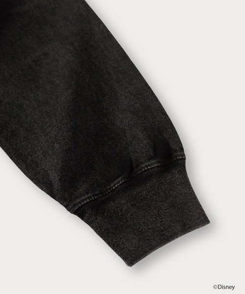 【Disney/ディズニー】 ヴィランズ スノーウォッシュ＆ヴィンテージ加工 ロングスリーブTシャツ オーバーサイズ（Tシャツ/カットソー）｜Disney（ディズニー）