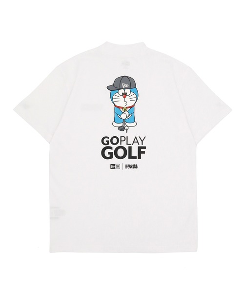 ニューエラ ゴルフ ミッドネック半袖Tシャツ ドラえもんコラボ