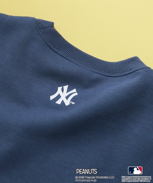 MLB(メジャーリーグベースボール)の「【MLB ×PEANUTS】オリジナルデザイン TCダンボール Tトレーナー ドジャース カブス ヤンキース ドロップショルダー ビッグシルエット ユニセックス(スウェット・メンズ・グレー系その他/ベージュ系その他/ホワイト系その他3/グレー系その他3/ベージュ系その他2/ブルー系その他2/ホワイト系その他・MEDIUM/LARGE/X-LARGE)」の14枚目の写真