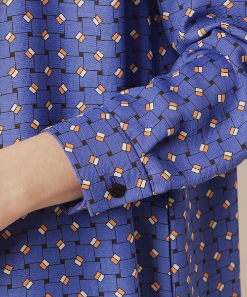 MACKINTOSH LONDON(マッキントッシュ ロンドン)の「ハミングバスケットプリントワンピース(ワンピース・レディース・ホワイト系その他/ライトブルー・40/38)」の9枚目の写真